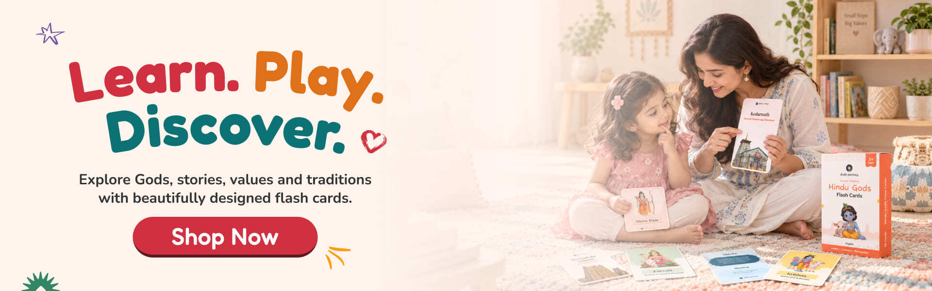 Learn, play, discover — build your own flash card combo and save on every extra set